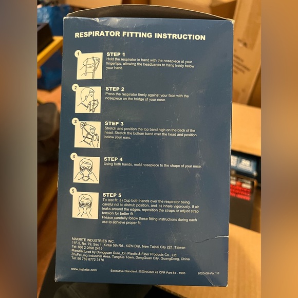 N95 Disposable Masks 20ct - Picture 2 of 2